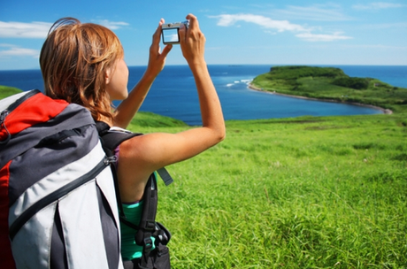 girls backpacking