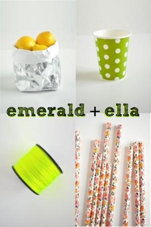 party supplies, paper goods, neon, polyvore