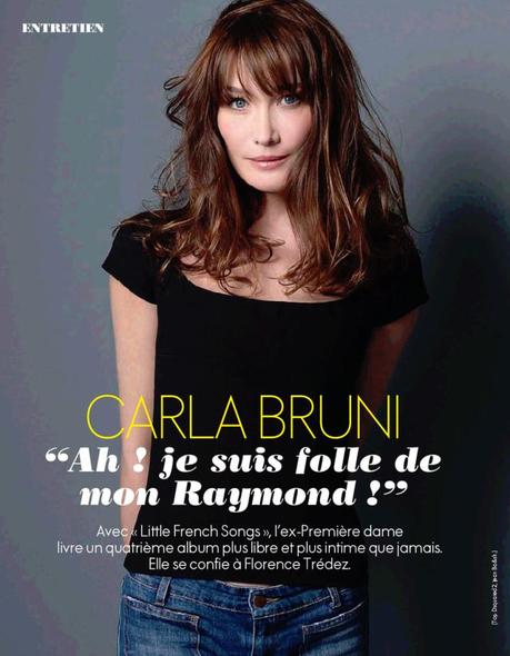 Carla Bruni Sarkozy by Kate Barry for Elle France March 2013