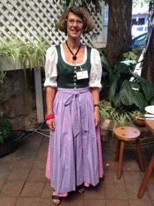 Here I am wearing a dirndl