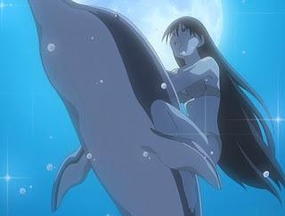 Sakaki Rides a Dolphin