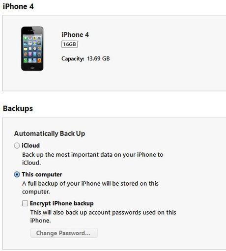 iPhone Backup