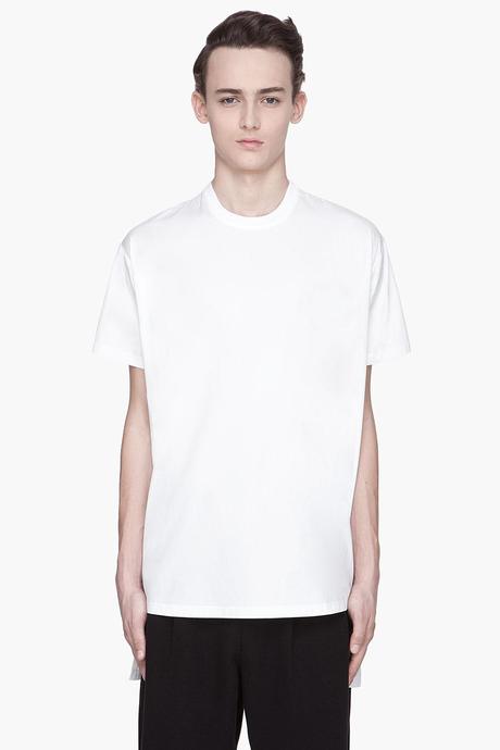 Givenchy White Poplin Hi_lo Tunic T_shirt