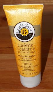 From the French Pharmacie: Roger & Gallet Crème Sublime Bois D'Orange