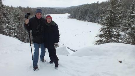 Bob and Jean on the Beaver Pond Trail in Algonquin Provincial Park - Ontario