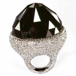 The Spirit of De Grisogono Black Diamond, black diamond ring, largest black diamonds