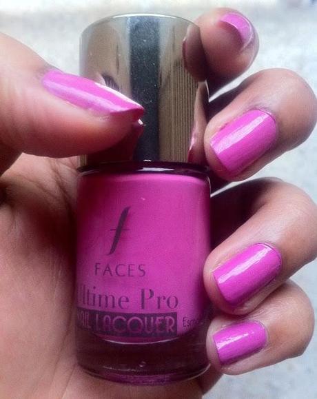 Faces Cosmetics Ultime Pro Nail Lacquer Petunias - Review, NOTD