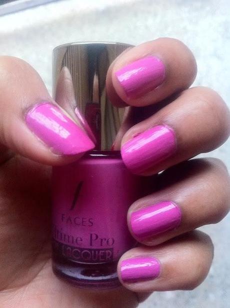 Faces Cosmetics Ultime Pro Nail Lacquer Petunias - Review, NOTD