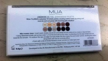 MUA Undress Me Too Palette - Review, Swatches