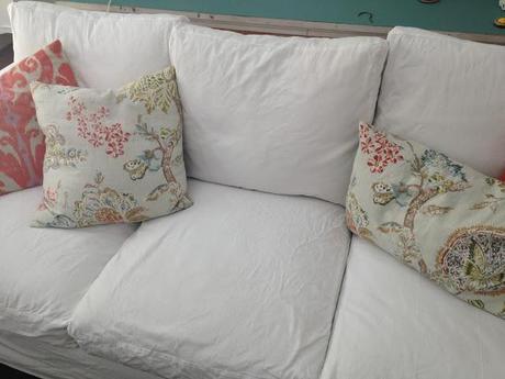 Real Life: White Slipcovers-keeping it clean.