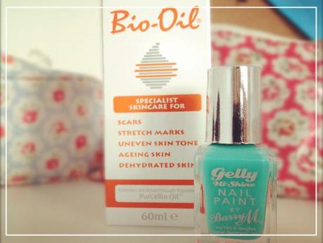 BIO OIL AND BARRY M GELLY HI SHINE NAIL PAINT