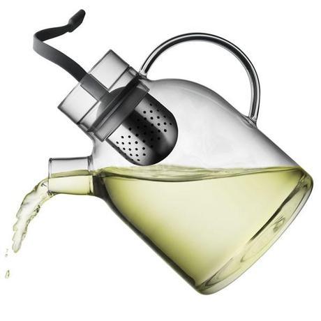 Glass Kettle Teapot with Tea Egg design by Menu