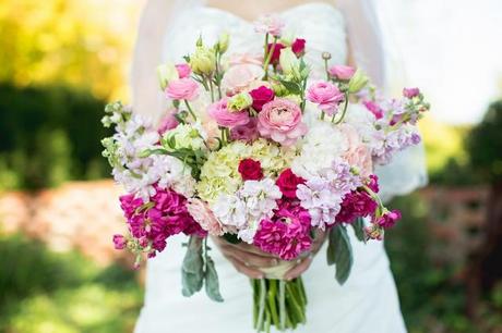 bridal bouquet large pink