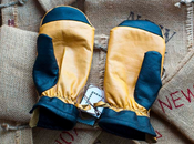 Leather Merino Wool Mittens