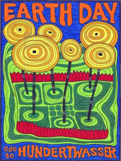Earth Day Mural, Ode to Hundertwasser