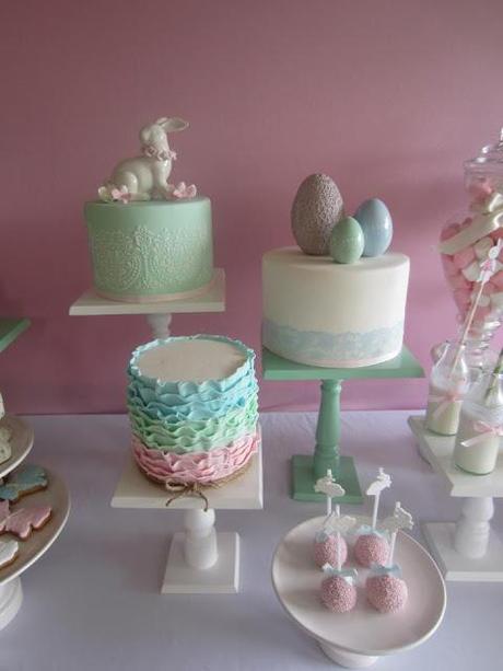 Pretty Mint and Pastel Easter by Cakes by Joanne Charmand