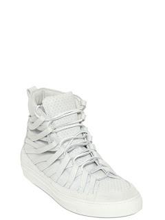 Cut Out For The Summer: Damir Doma Cut Out & Embossed Leather Sneaker