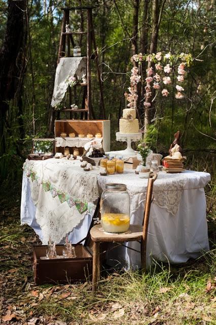 Vintage Easter Table by Hanging Pretty and Two Red Sparrows