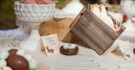 Vintage Easter Table by Hanging Pretty and Two Red Sparrows