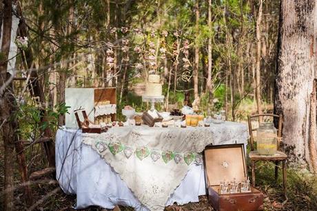 Vintage Easter Table by Hanging Pretty and Two Red Sparrows