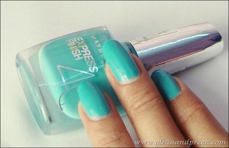 Maybelline Express Finish Nail Enamel in Turquoise Lagoon 