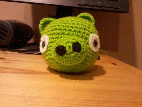 And a 10yo boy. My on the fly attempt at the Angry Bird Pig.