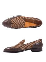 Dandily Woven:  Carmina Shoemaker Simpson Loafer