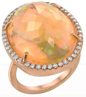 Irene Neuwirth Fire Opal Ring, irene neuwirth, irene neuwirth boca raton, fire opal jewelry
