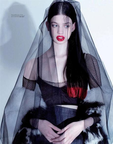 Lily McMenamy by Jean Baptiste Mondino for Jalouse April 2013 6