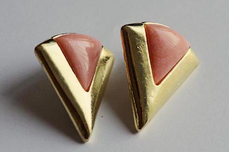 A photo of triangle punk earrings