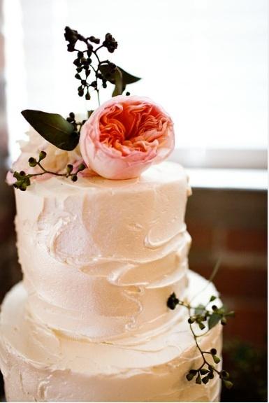 Rustic and Artistic Wedding Cake