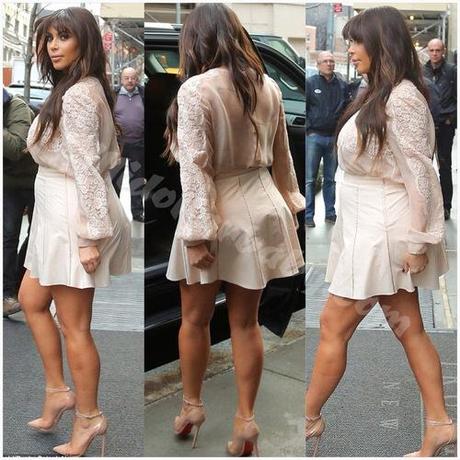 Kim Kardashian’s Maternity Style in NYC as she visits Good...