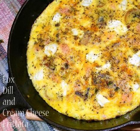 Lox, Dill and Cream Cheese Frittata