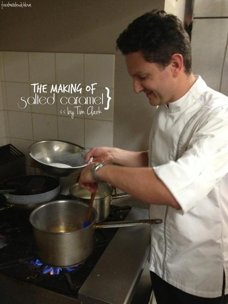 Tim Clark making salted caramel