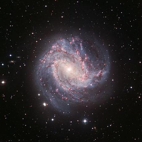 Southern Pinwheel Galaxy photography. Picture taken with Hubble Telescope 