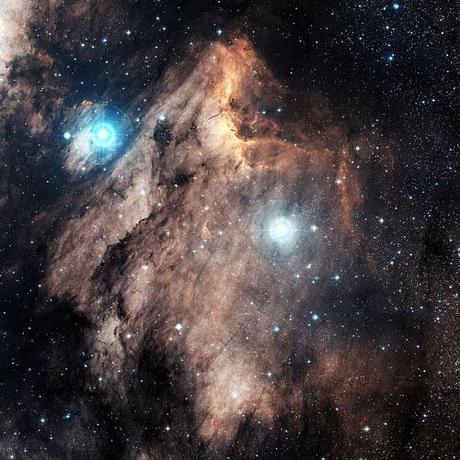 A Pelican in the Swan photography. Picture taken with Hubble Telescope 