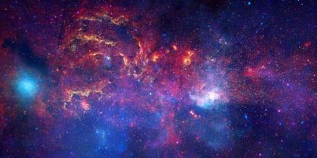 The Center of the Milky Way photography. Picture taken with Hubble Telescope 