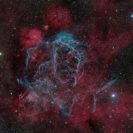 Vela Supernova Remnant photography. Picture taken with Hubble Telescope 