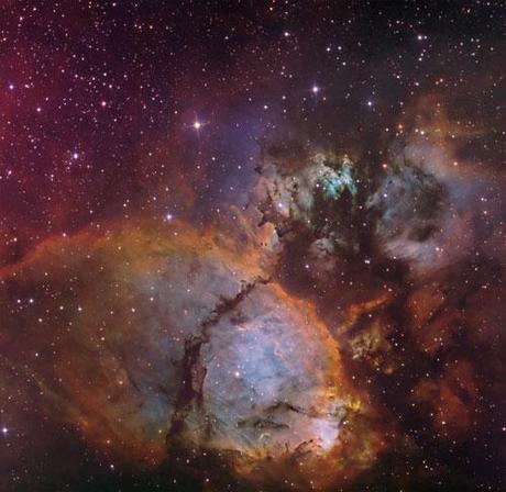 The Colors of IC 1795 photography. Picture taken with Hubble Telescope 