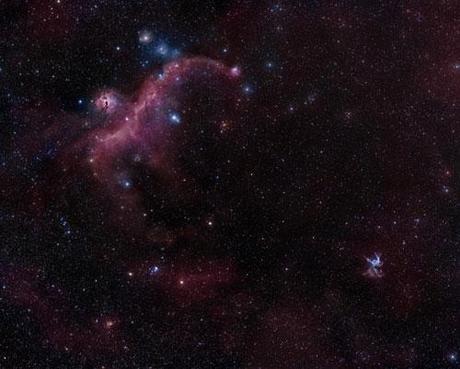 The Seagull and the Duck photography. Picture taken with Hubble Telescope 