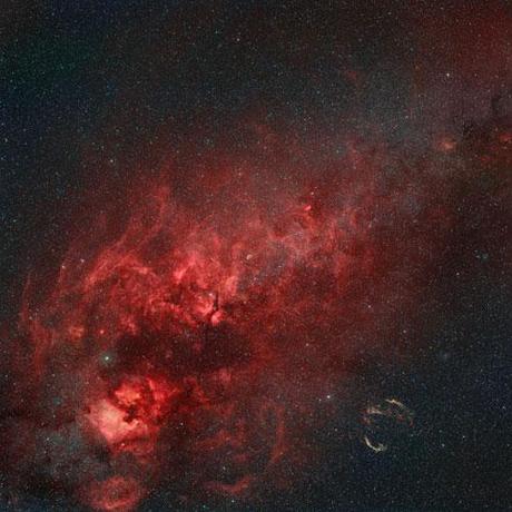 Nebulae in the Northern Cross photography. Picture taken with Hubble Telescope 