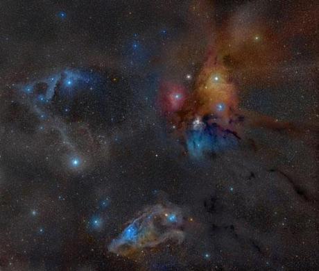 Rho Ophiuchi Wide Field photography. Picture taken with Hubble Telescope 