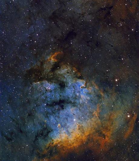 NGC 7822 in Cepheus photography. Picture taken with Hubble Telescope 