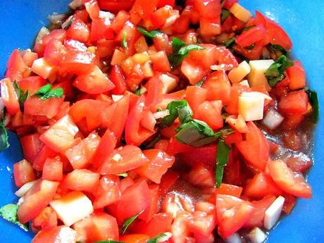 Grilled Chicken Bruschetta.