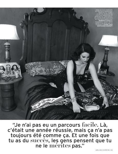 LANA DEL REY FOR L’OFFICIEL PARIS’ APRIL 2013 COVER SHOOT