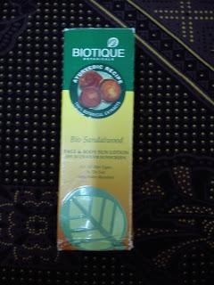 BIOTIQUE BIO SANDAL FACE AND BODY SUN LOTION SPF 50 UVA/UVB SUNSCREEN