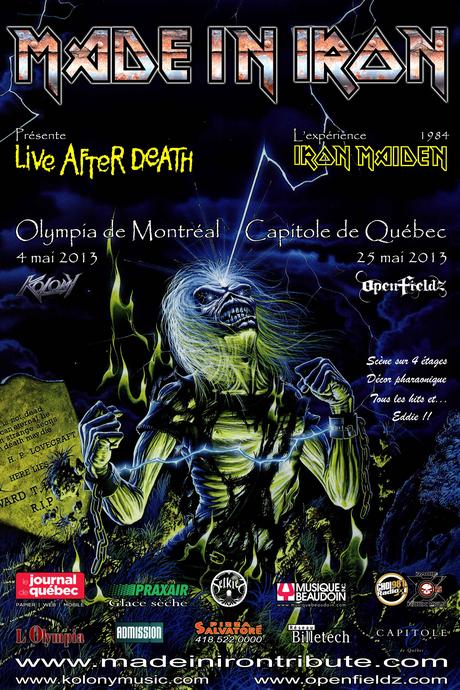 MADE IN IRON Announce Montreal & Quebec City Iron Maiden Tribute Shows 'Live After Death' Like No Other Tribute In North America