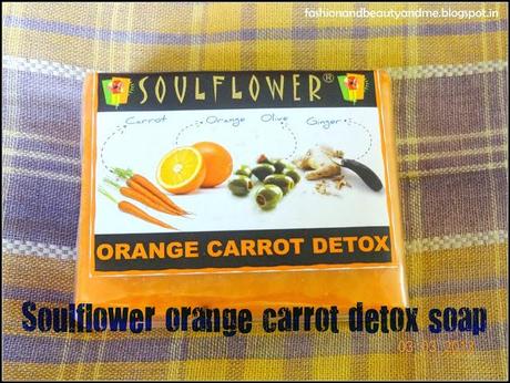 Soulflower orange carrot detox soap