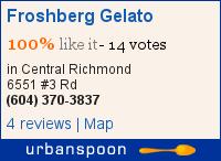 Froshberg Gelato on Urbanspoon