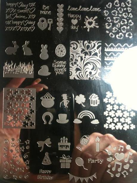 Nail Mail Stamping Plates